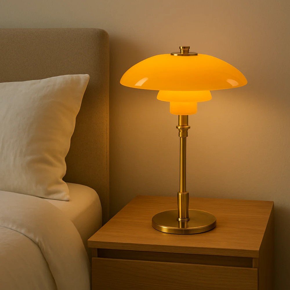 Nordic three-tier glass table lamp