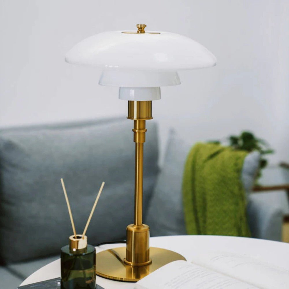 Nordic three-tier glass table lamp