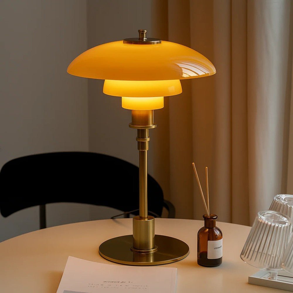 Nordic three-tier glass table lamp