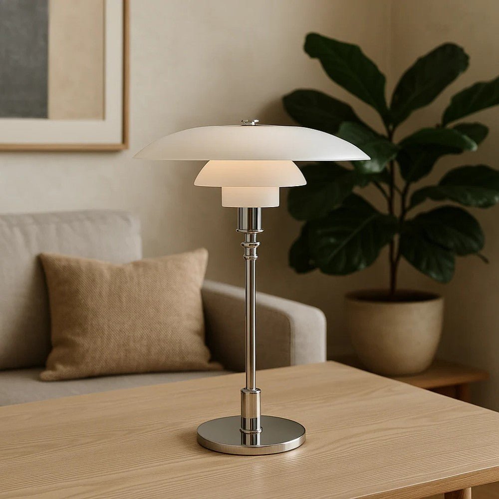 Nordic three-tier glass table lamp