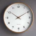 Nordic Wall Clock | Minimalist Wood Frame Design