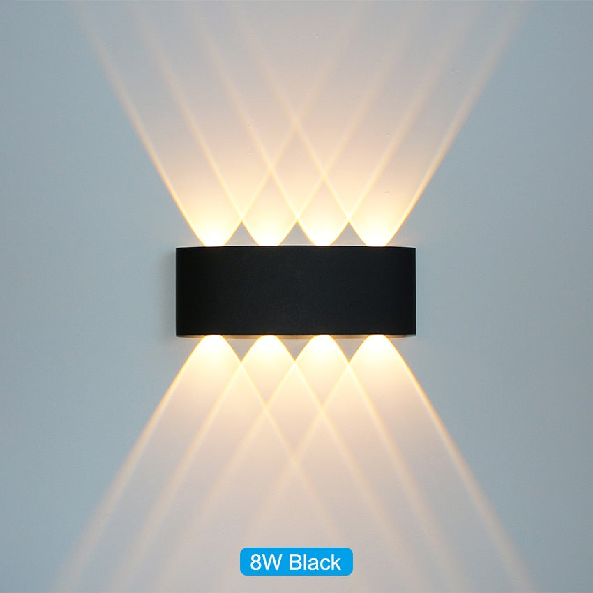 Waterproof indoor and outdoor LED wall light