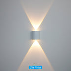 Waterproof indoor and outdoor LED wall light