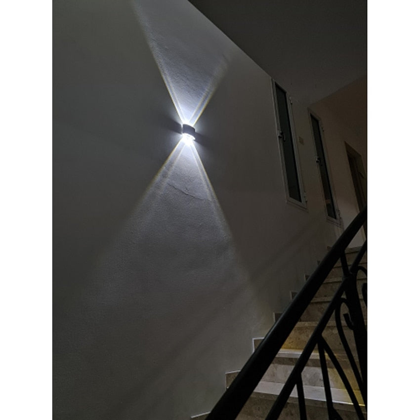 Waterproof indoor and outdoor LED wall light