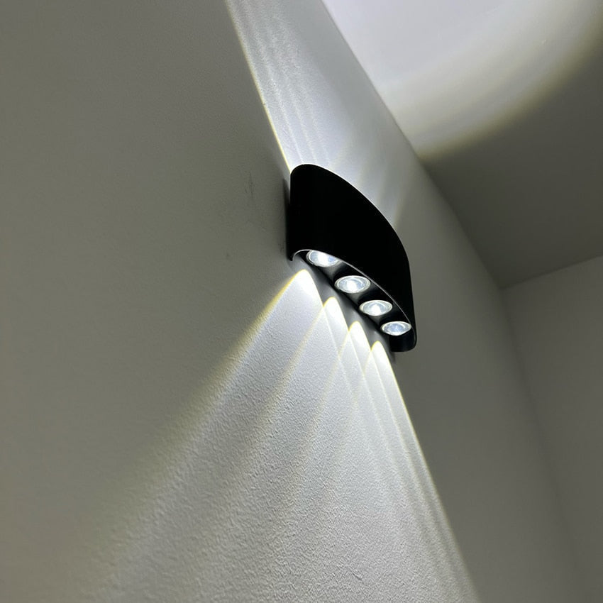 Waterproof indoor and outdoor LED wall light