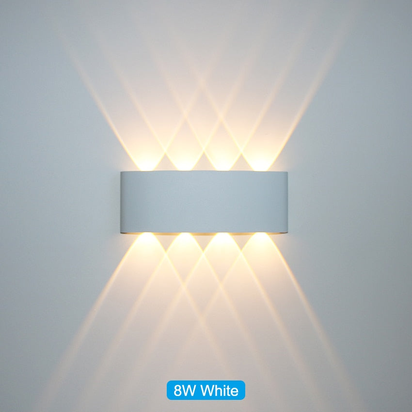 Waterproof indoor and outdoor LED wall light