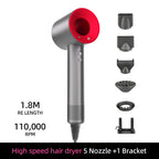 Ionic hair dryer with 200 million negative ions and intelligent temperature control