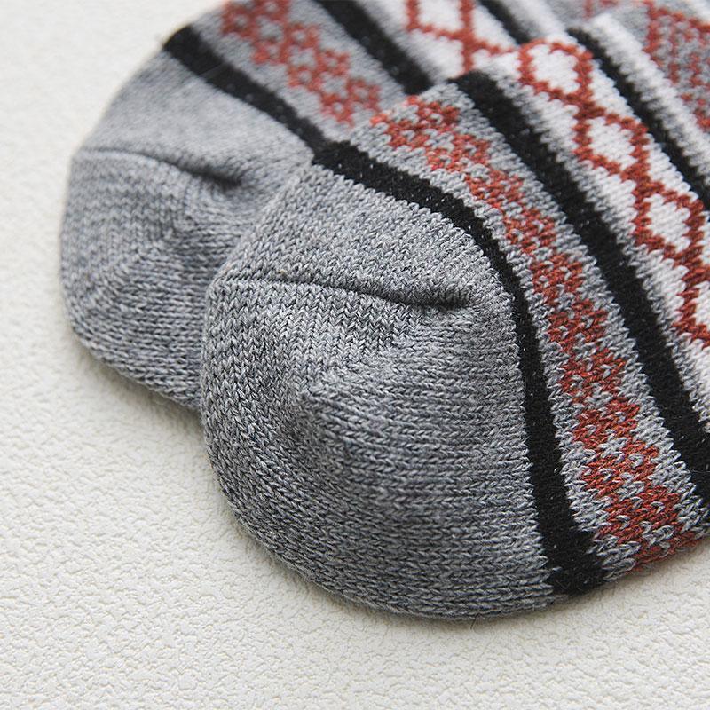 Thermal winter socks in a wool blend with Nordic pattern, 5 pairs