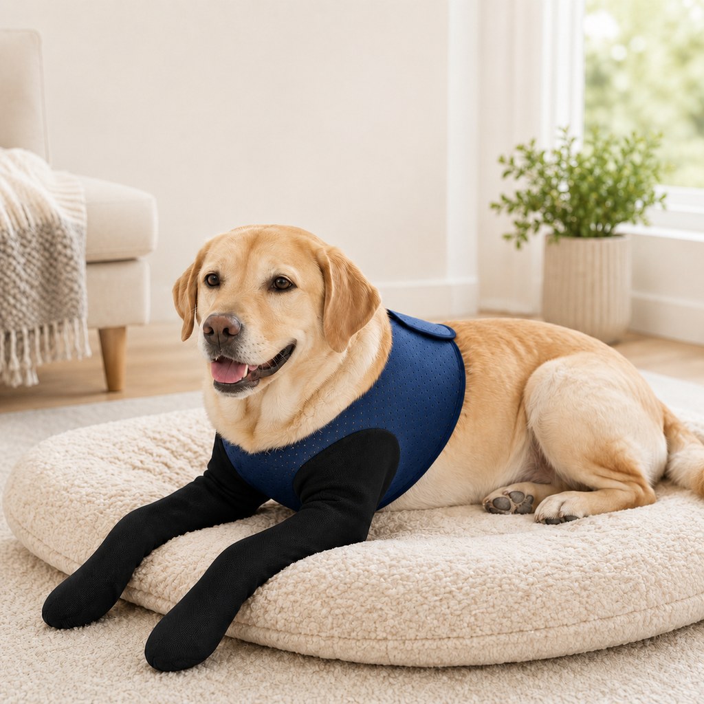 PawGuard Dual Front Leg Recovery Sleeves for Dogs - Cone-Free Anti-Lick Protection for Post-Surgery, Scratching & Sensit