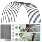 Plantura FlexGrow Garden Arch Set made of fibreglass | DIY Plant Tunnel for raised beds & cold frames | Rustproof & Reus