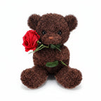 Plush Toy Valentine Bear Soft Rose Holding Soft Toy Gift