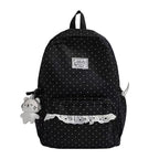 Polka Dot Ruffled Backpack