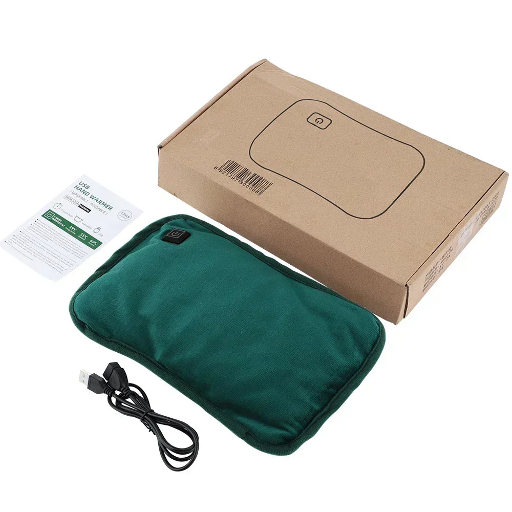 Portable Graphene Heat Pad | USB Powered | 3 Heat Settings | Hand & Stomach Warmer | Auto Shut-Off