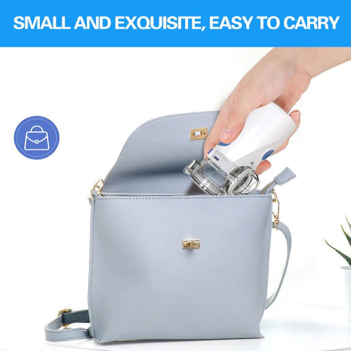 Portable Ultrasonic Mesh Nebuliser, Compact, Quiet Mist Device for Personal Use