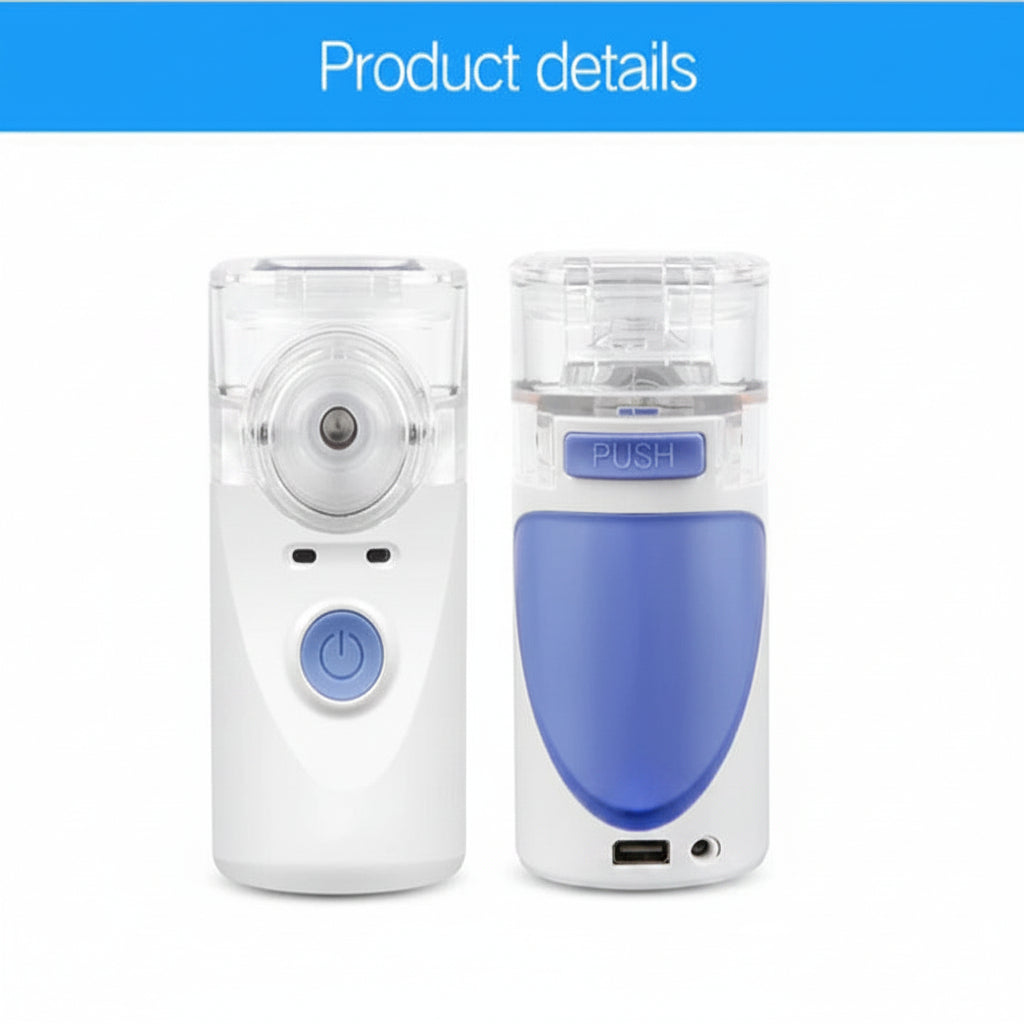 Portable Ultrasonic Mesh Nebuliser, Compact, Quiet Mist Device for Personal Use