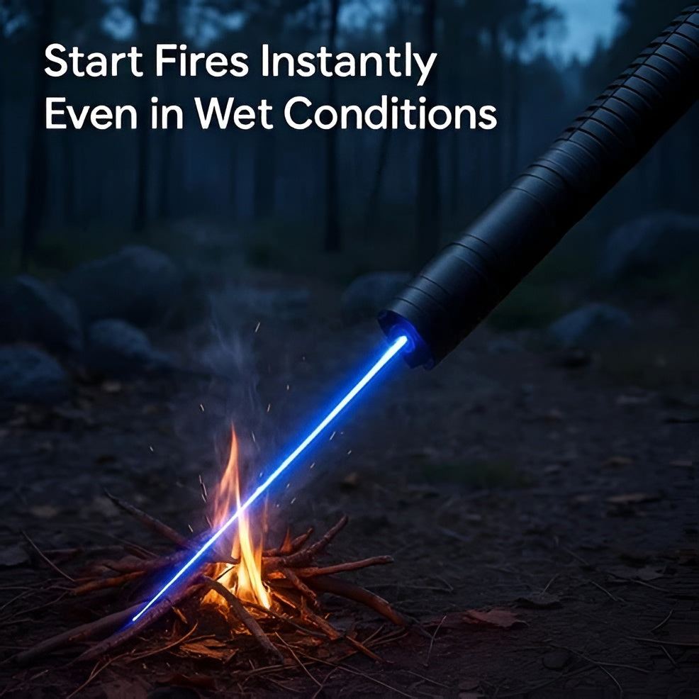 Powerful Tactical Laser Torch for Outdoor Survival & Fire Starting