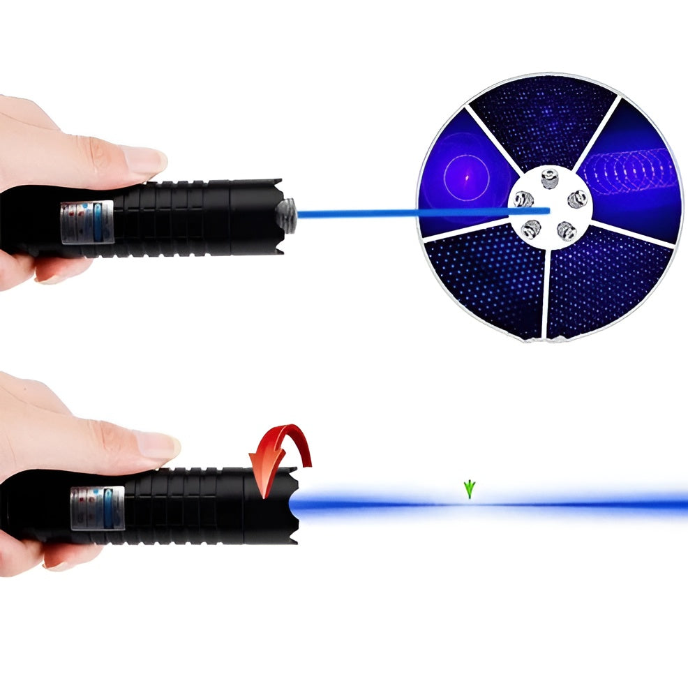 Powerful Tactical Laser Torch for Outdoor Survival & Fire Starting