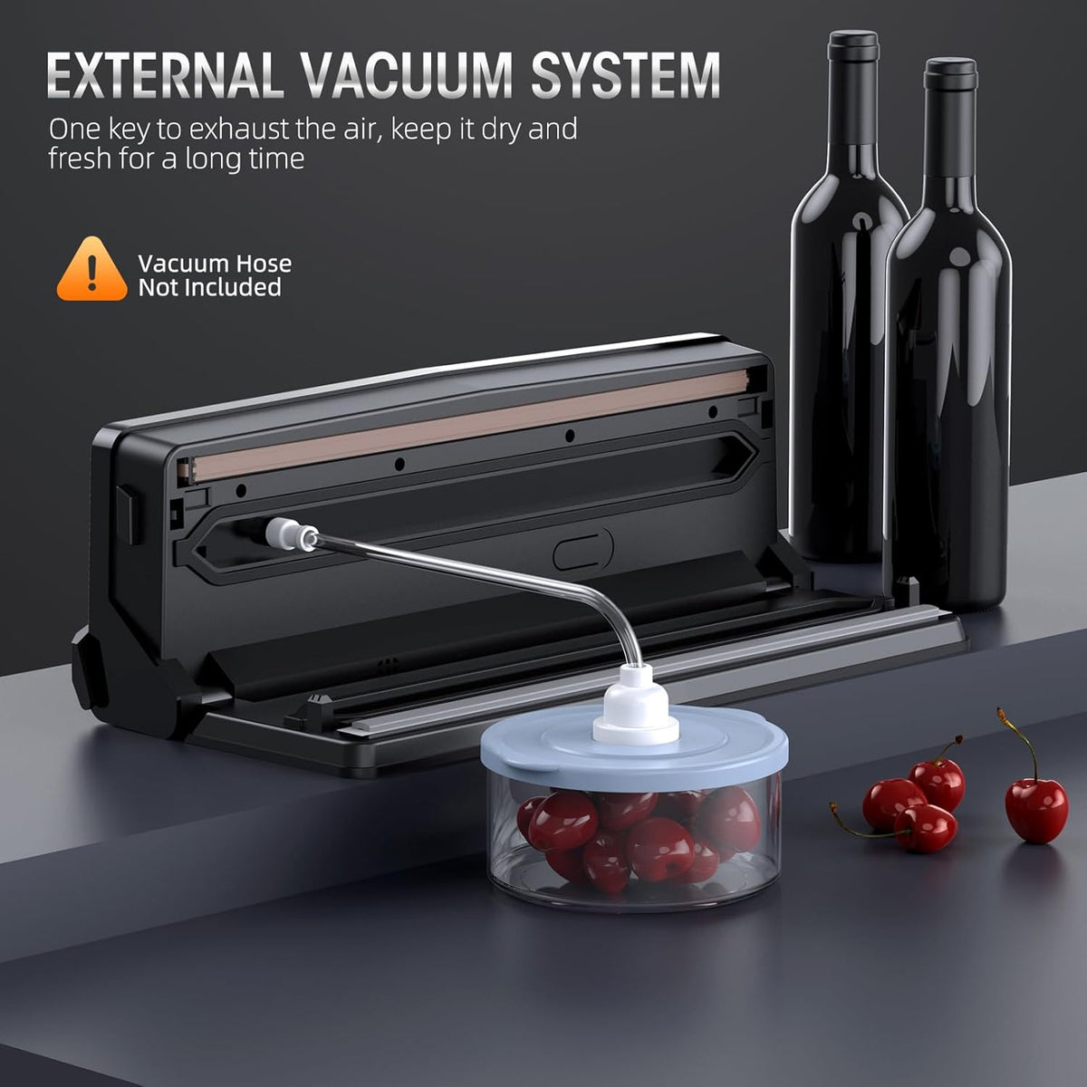 Professional 8-in-1 Vacuum Sealer | Integrated Precision Cutter | Modes for Dry & Moist Foods | Airtight LED Sealing Sys