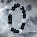 Ragnar - Lord Black Warrior Natural Crystal Bead Bracelet