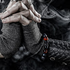 Ragnar - Lord Black Warrior Natural Crystal Bead Bracelet