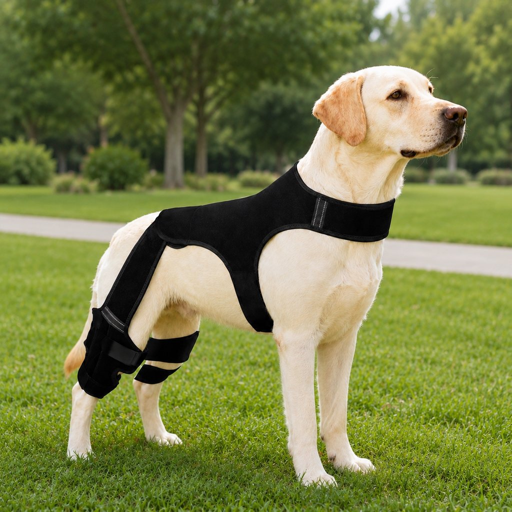 RearGuard Dog Rear Leg Support Brace - Anti-Slip Hind Leg Stability Wrap for Senior Dogs, Hardwood Floors & Recovery Wal