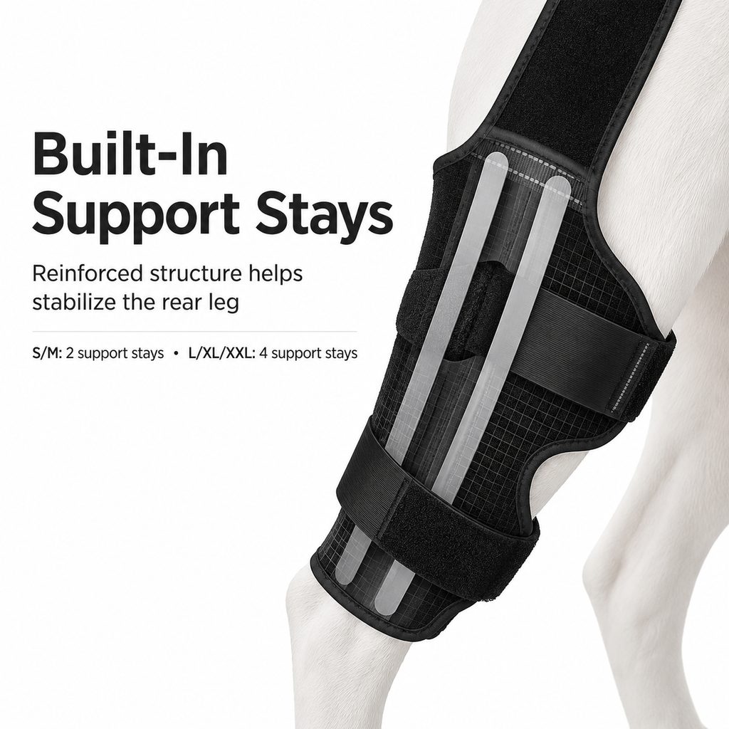 RearGuard Dog Rear Leg Support Brace - Anti-Slip Hind Leg Stability Wrap for Senior Dogs, Hardwood Floors & Recovery Wal