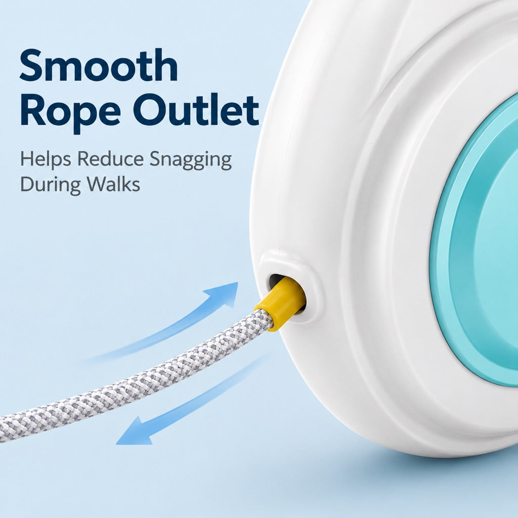 Rechargeable Light-Up Retractable Dog Leash for Night Walks - Helps Small Dogs Stay Visible & Easy to Control