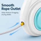 Rechargeable Light-Up Retractable Dog Leash for Night Walks - Helps Small Dogs Stay Visible & Easy to Control