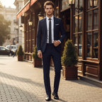 Refined Slim-Fit Business Suit