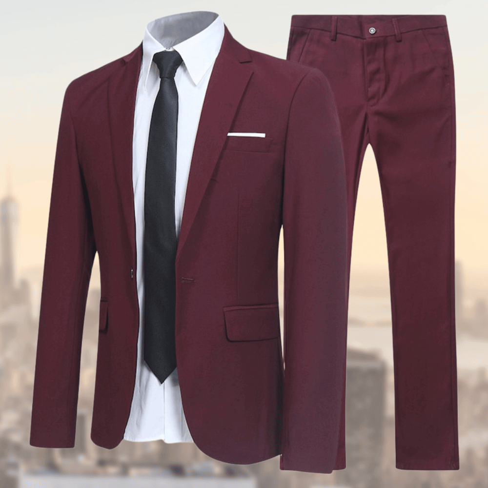 Refined Slim-Fit Business Suit
