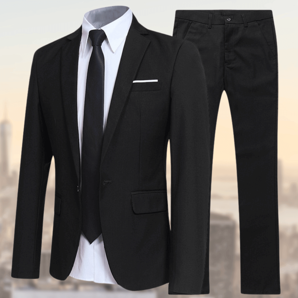 Refined Slim-Fit Business Suit