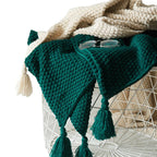 Scandinavian Knitted Wool Blanket - Aurora