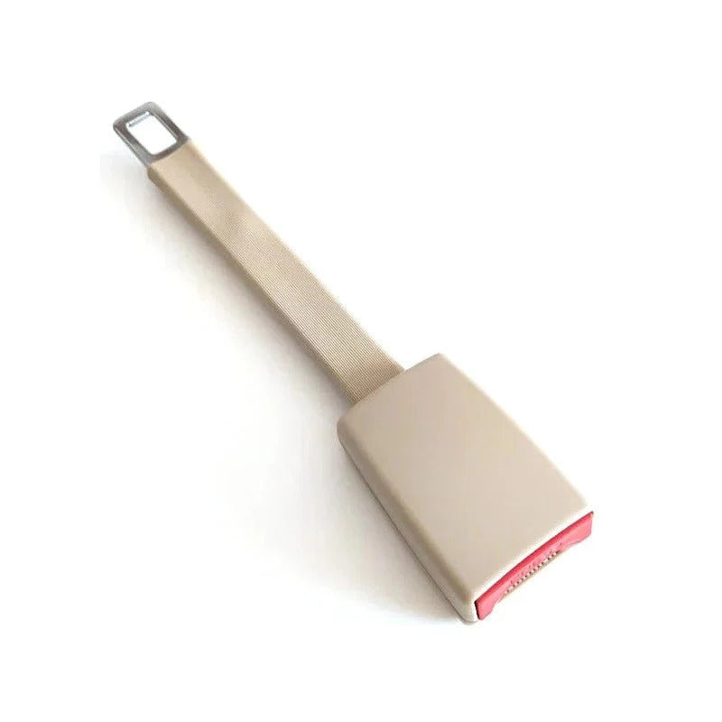 Seat Belt Extender with 28 cm Rigid Stem and Upright Buckle Reach, Toolless Click-In