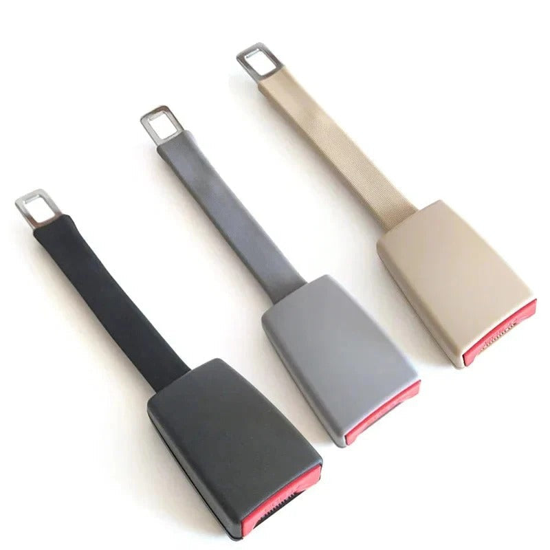Seat Belt Extender with 28 cm Rigid Stem and Upright Buckle Reach, Toolless Click-In