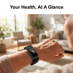 Senior Smartwatch with Heart Rate & Blood Pressure Monitoring