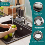 Sink Mat Diatomite Stone Tap Drying Tray Kitchen Worktop