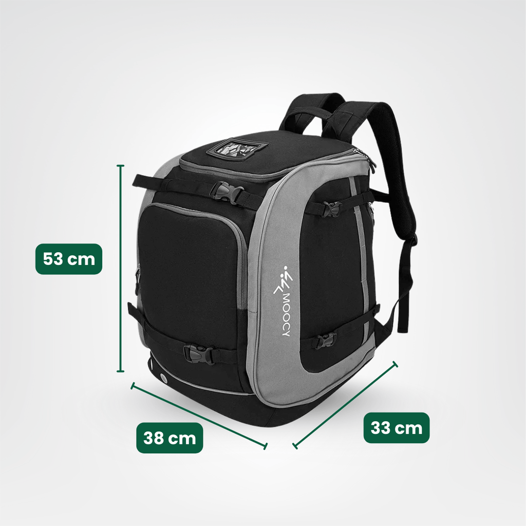 Ski Rucksack 65L | Ski boot bag with helmet compartment & goggle compartment | Oxford fabric, adjustable shoulder straps