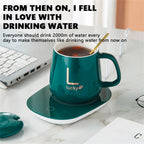 Smart Ceramic Mug Heater Cup Coaster Warmer Thermostat Coffee Heating Electric Mug Set Milk Tea Heating Water Home Offic