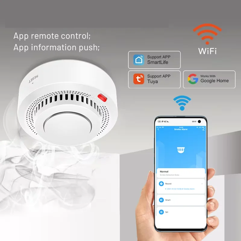 Smart WiFi Smoke & Heat Detector Fire Alarm