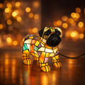 Table Lamp Decorative Resin Dog Figurine Accent Light