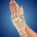 ThermaFlex Fingerless Arthritis Gloves | Magnetic Compression Gloves for Arthritis Pain Relief - Improved Circulation - 