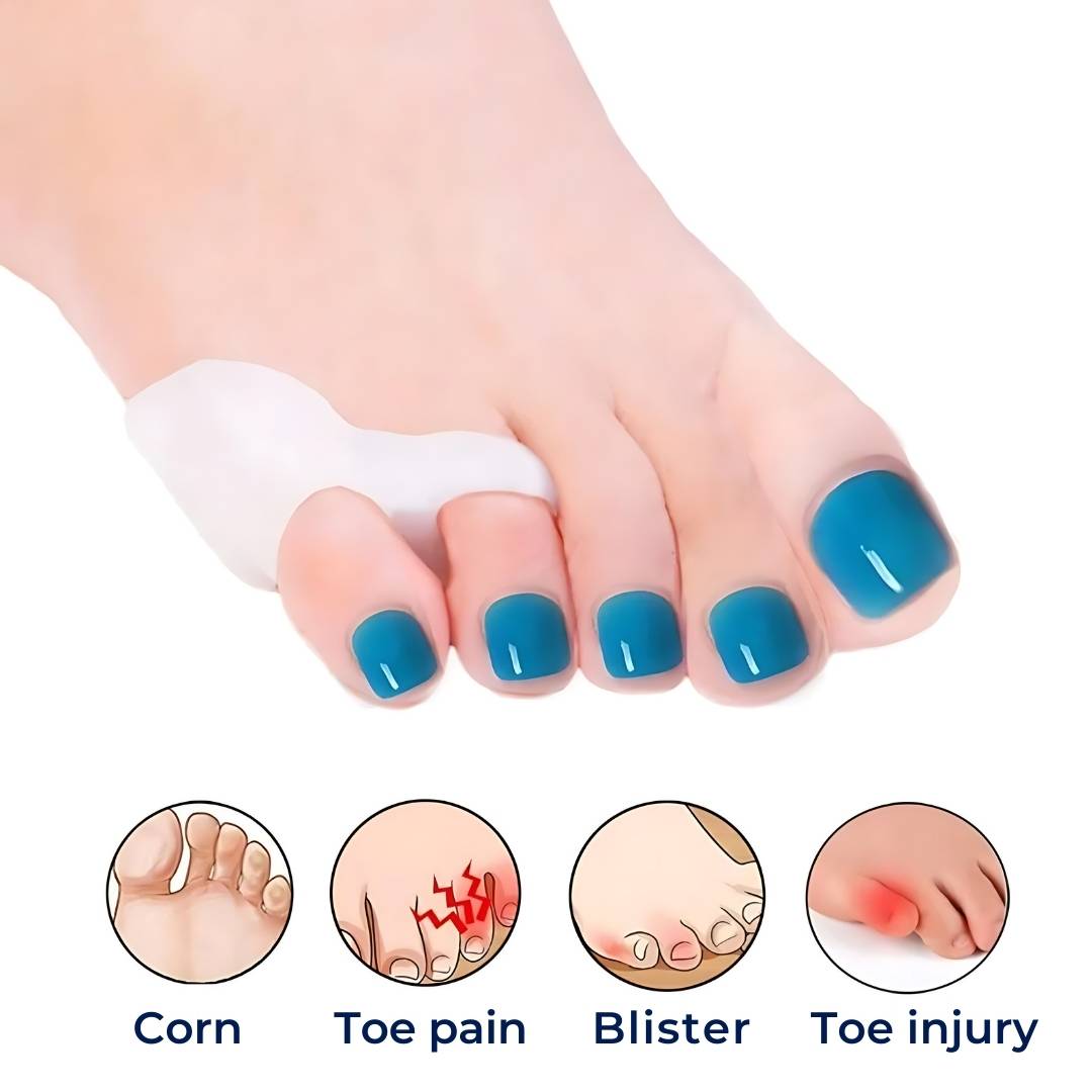 ToeGuard Orthopaedic Toe Spacers | Bunionette Corrector - Little Toe Straightener - for Bunions - Hammertoe and Toe Alig