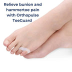 ToeGuard Orthopaedic Toe Spacers | Bunionette Corrector - Little Toe Straightener - for Bunions - Hammertoe and Toe Alig