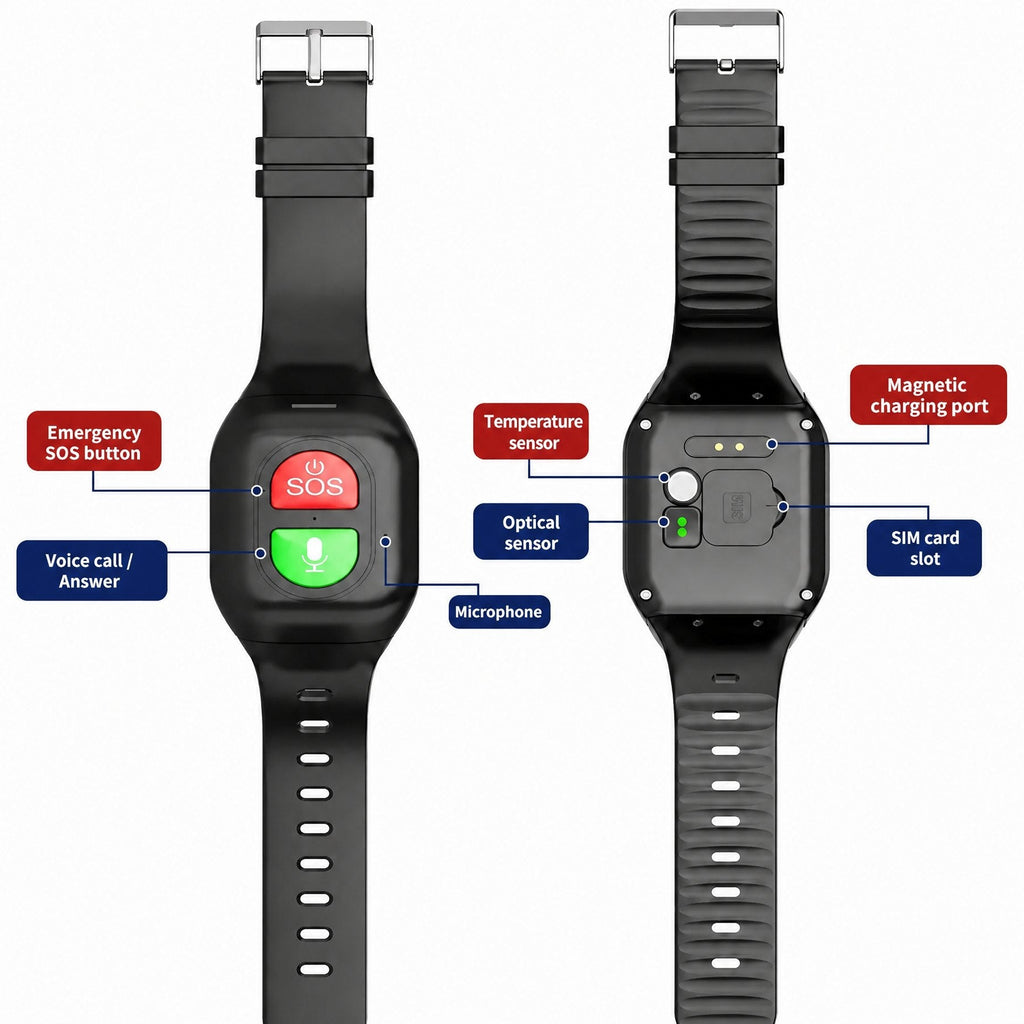 4G GPS Smartwatch for Elderly People – SOS, Health and Safety Always with You