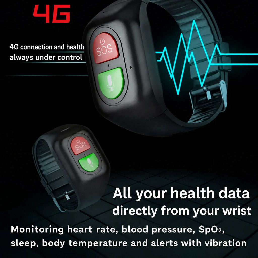 4G GPS Smartwatch for Elderly People – SOS, Health and Safety Always with You