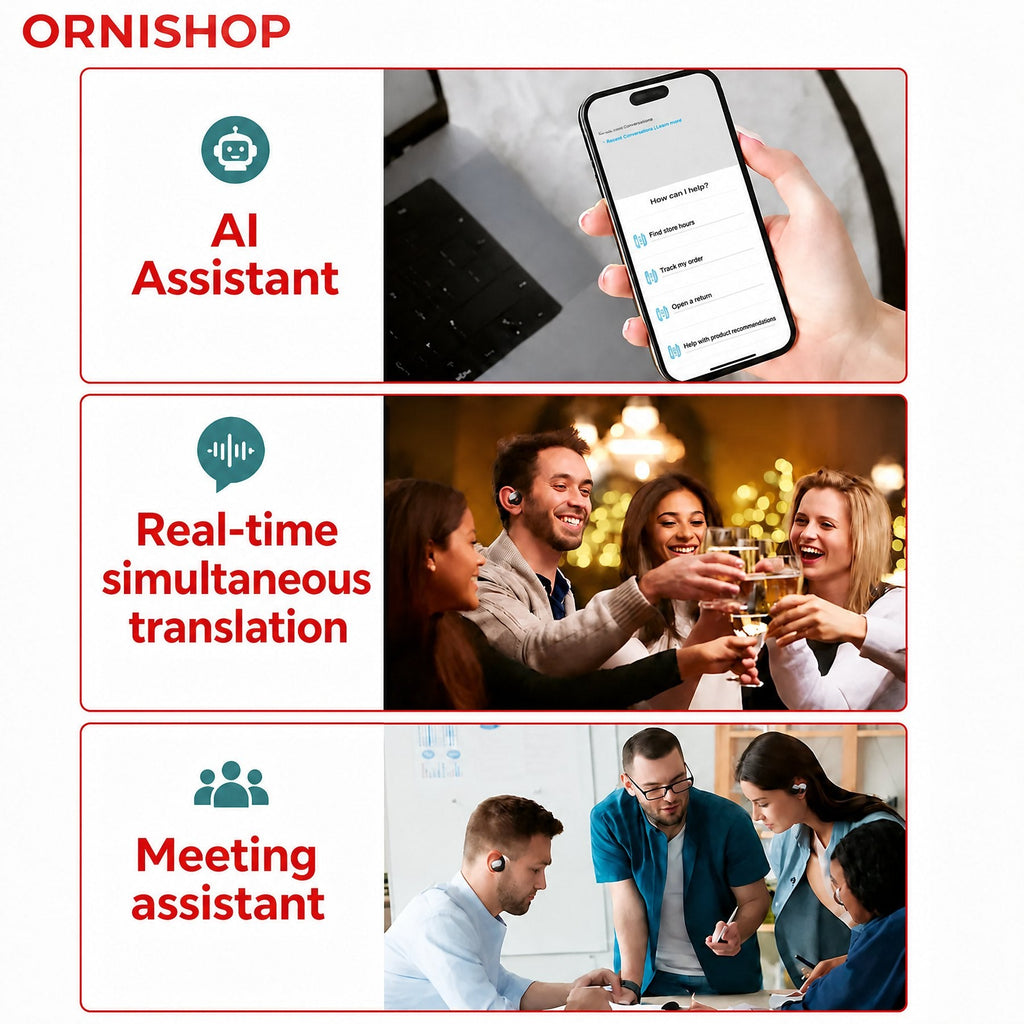 Smart Translator Earbuds 144 Languages in Real Time
