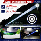 Ultra Powerful Tactical Torch 100,000 Lumens