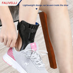 Adjustable orthopaedic support for foot drop with breathable lining and ankle stabilisation