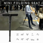 Portable mini folding chair for queues and the outdoors