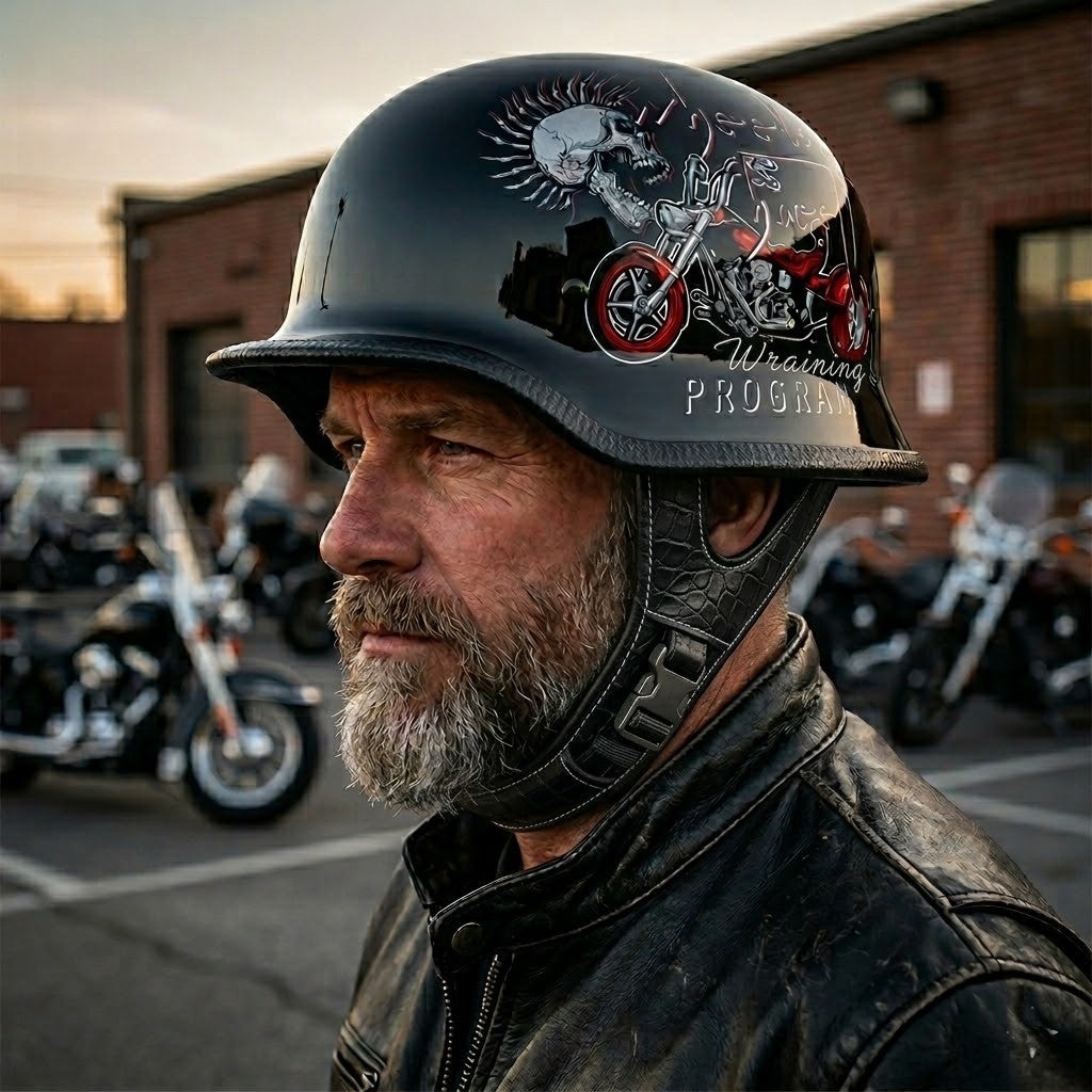 M35 Stahlhelm Retro Half Helmet – DOT & ECE Approved | Naldony